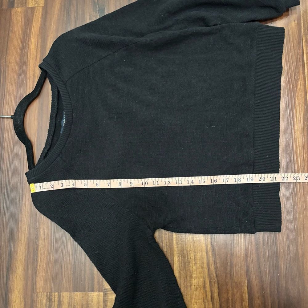 Abercrombie & Fitch Women’s Small Black Long Sleeve Cotton Blend Sweater - Picture 6 of 7